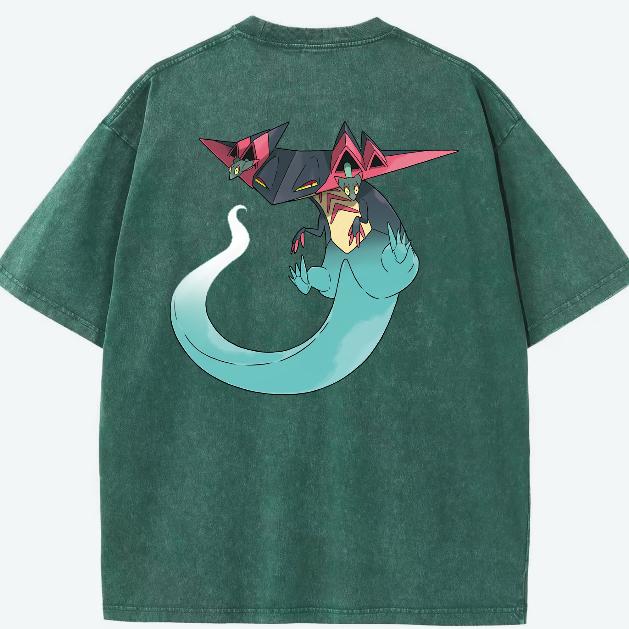 （画像用） ポケットモンスター Pokémon 綿100% ヴィンテージ風 半袖Tシャツ（背面プリント）